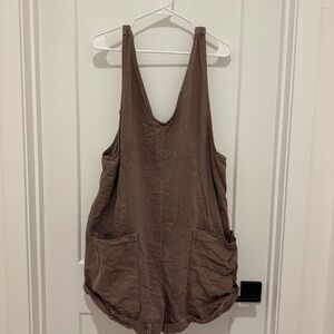 We The Free Brown Jumpsuit